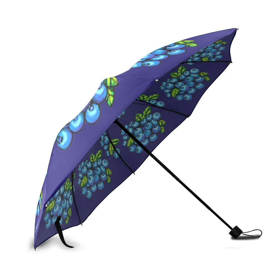 Thumbnail: Blueberries Foldable Umbrella