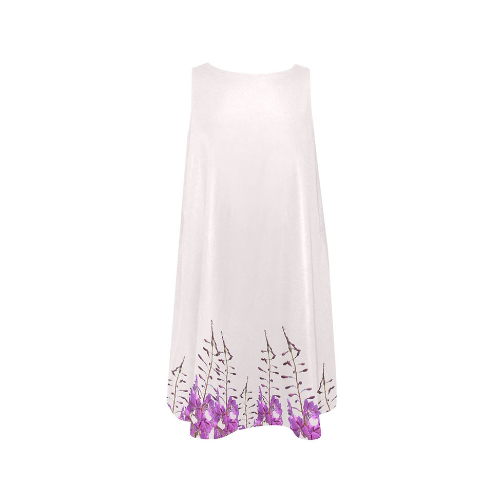Thumbnail: Whisper White Fireweed Sleeveless Dress