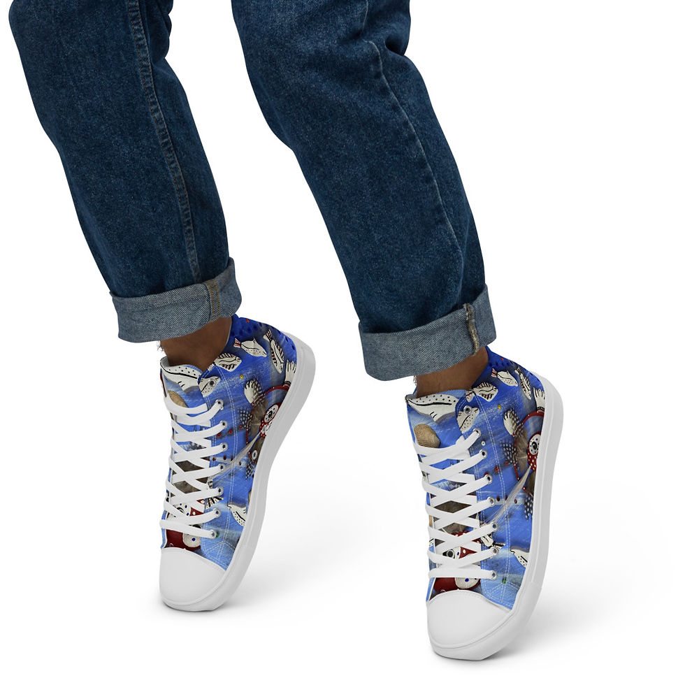Thumbnail: Men's Migration Blue Canvas Shoes
