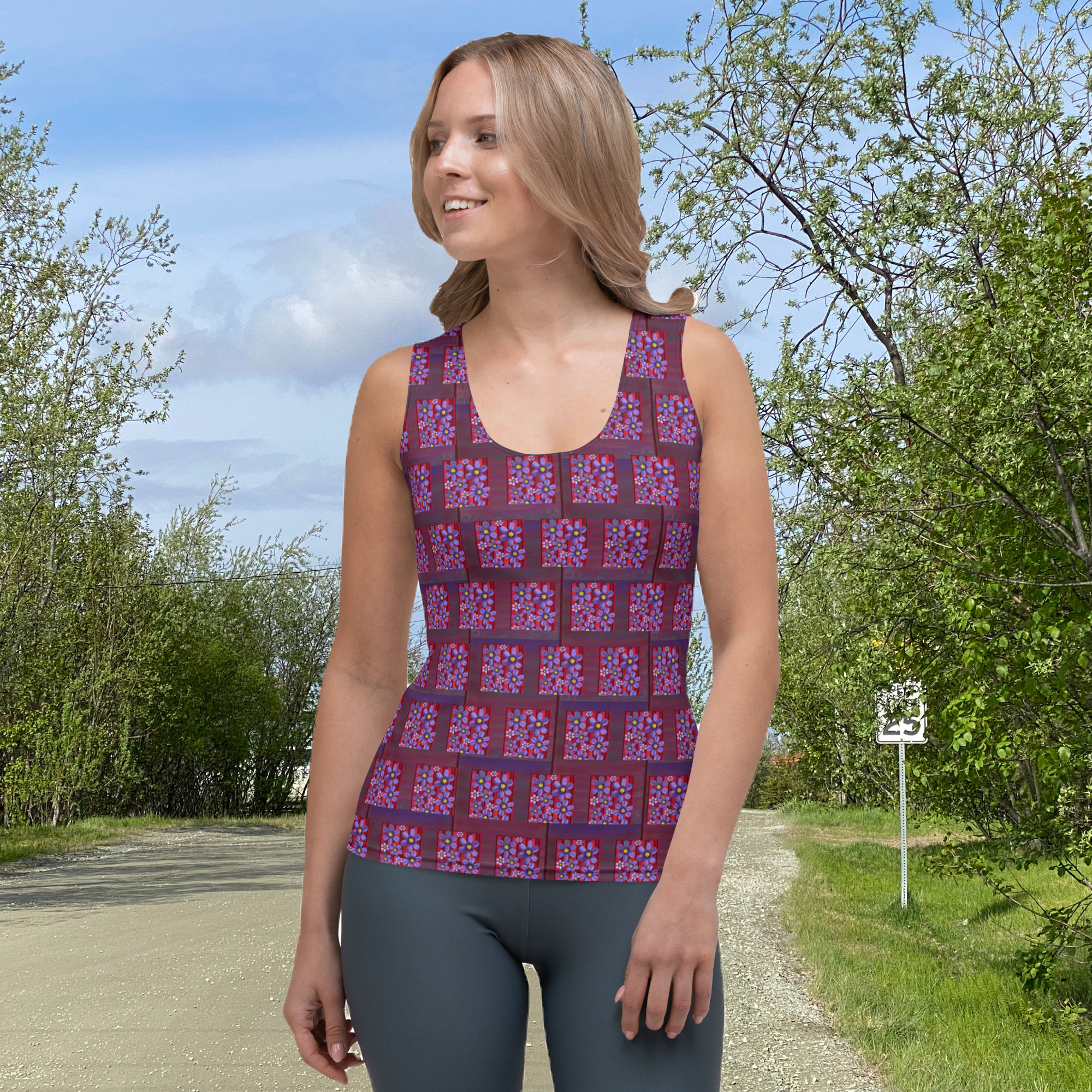 Purple Cut & Sew Tank Top