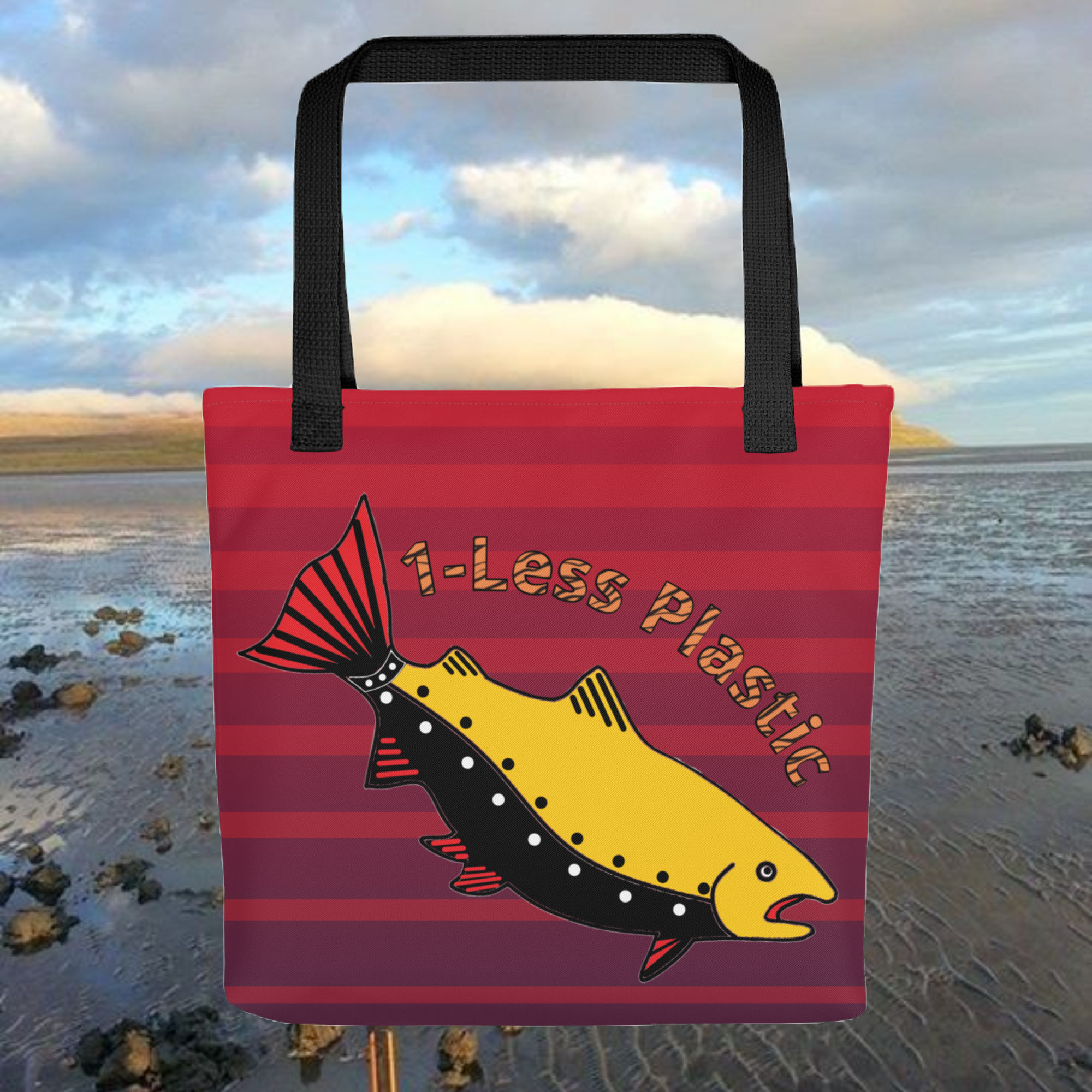 1-Less Plastic Tote Bag