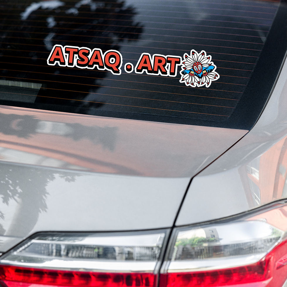 Thumbnail: Atsaq Logo Bubble-Free Stickers
