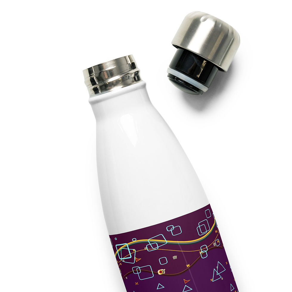 Thumbnail: Purple Stainless Steel Water Bottle