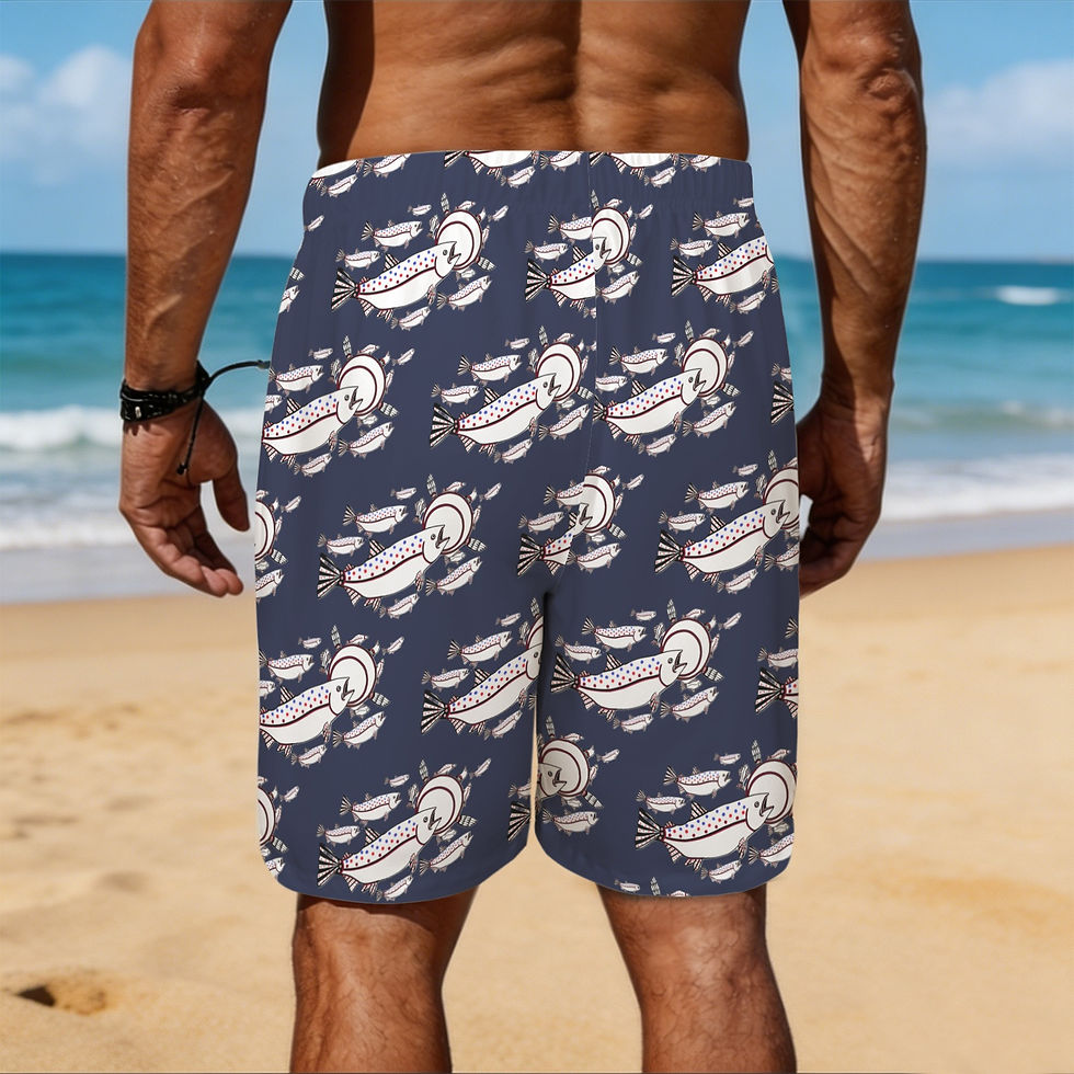 Calling All Salmon Men's Shorts