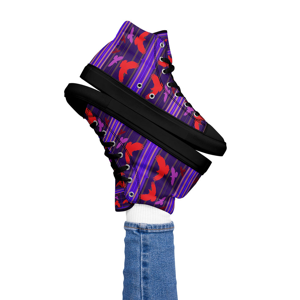 Thumbnail: Women's High Top Canvas Shoes