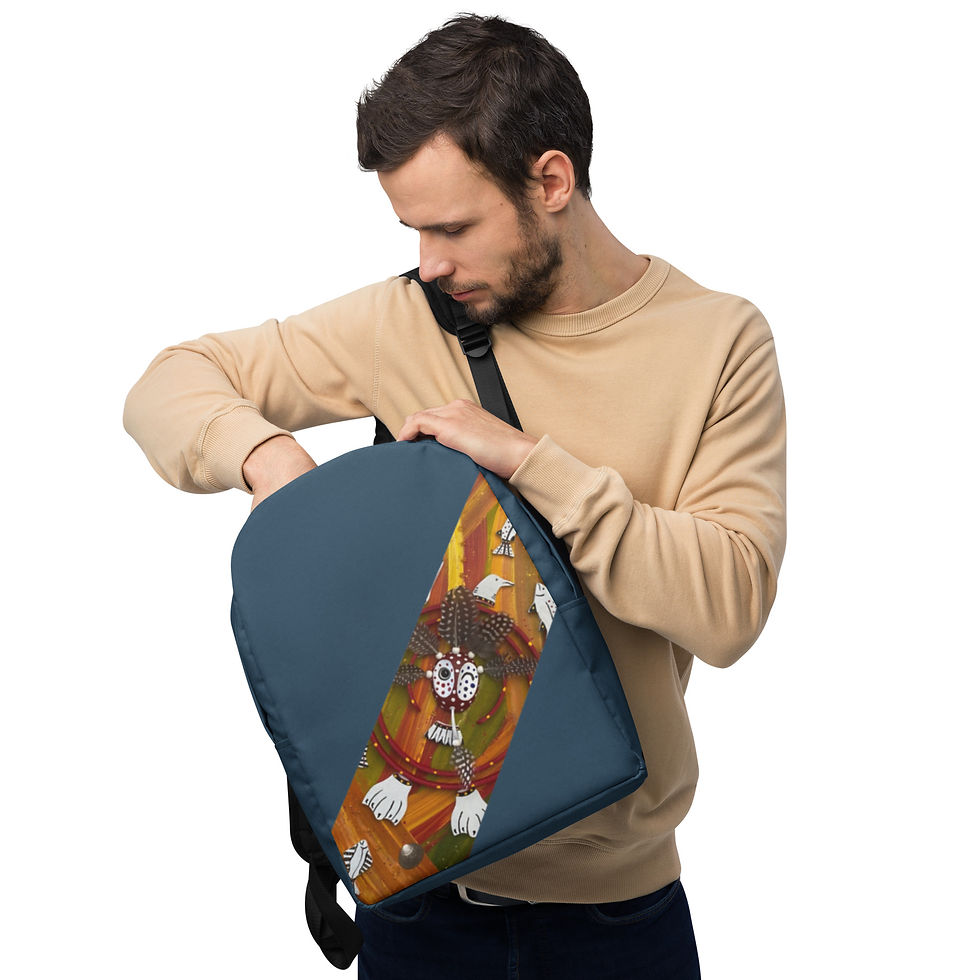 Thumbnail: Ocean Orange Stripe Backpack