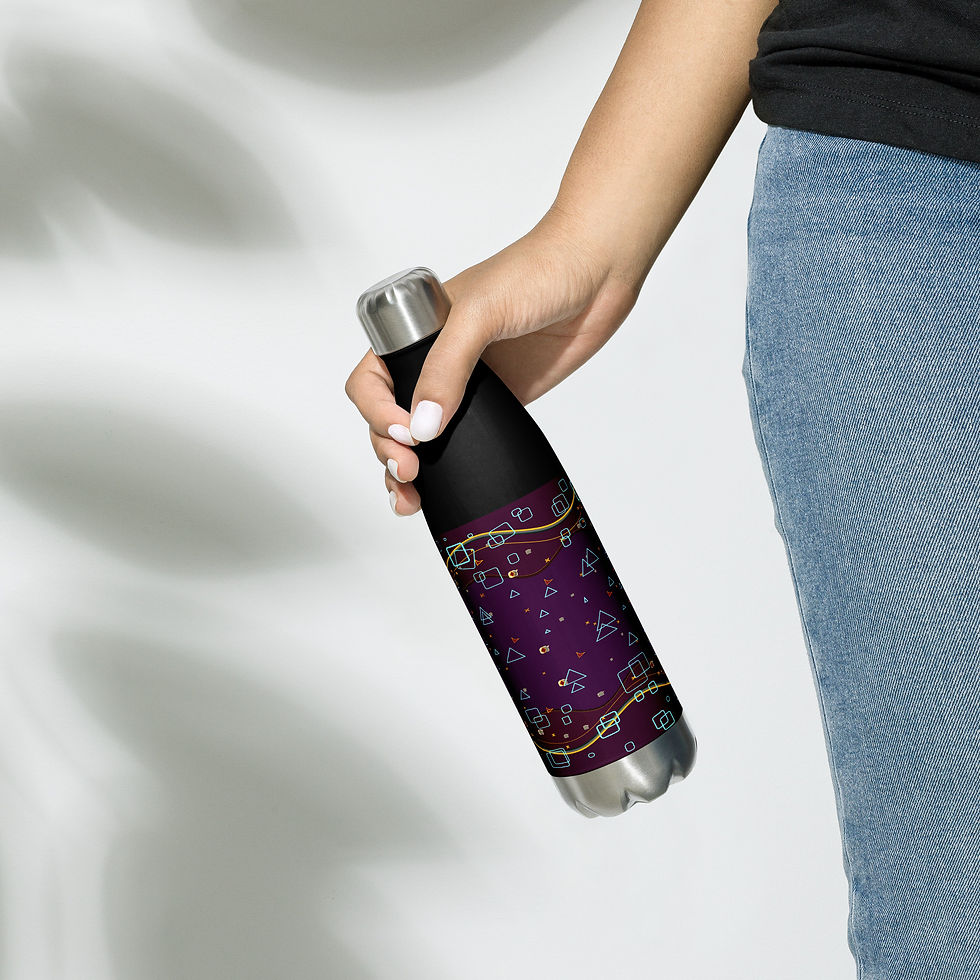 Thumbnail: Purple Stainless Steel Water Bottle