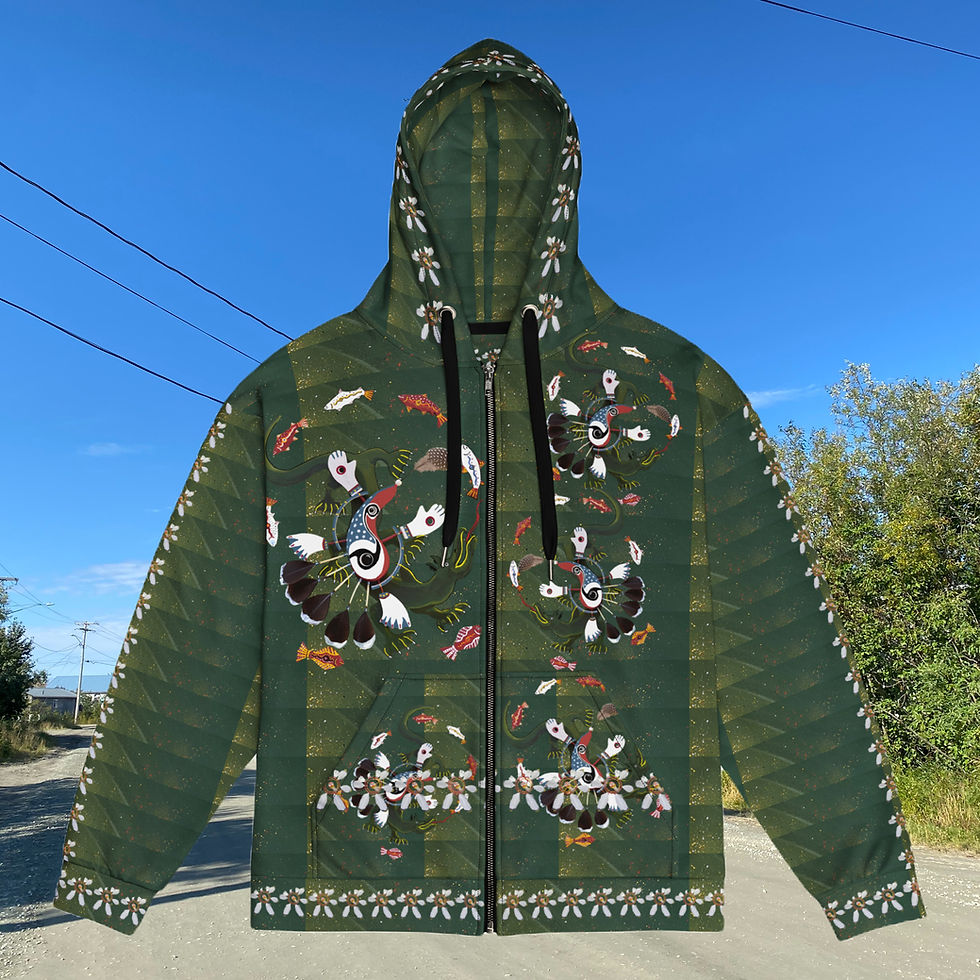Thumbnail: Green Earth Zip Hoodie