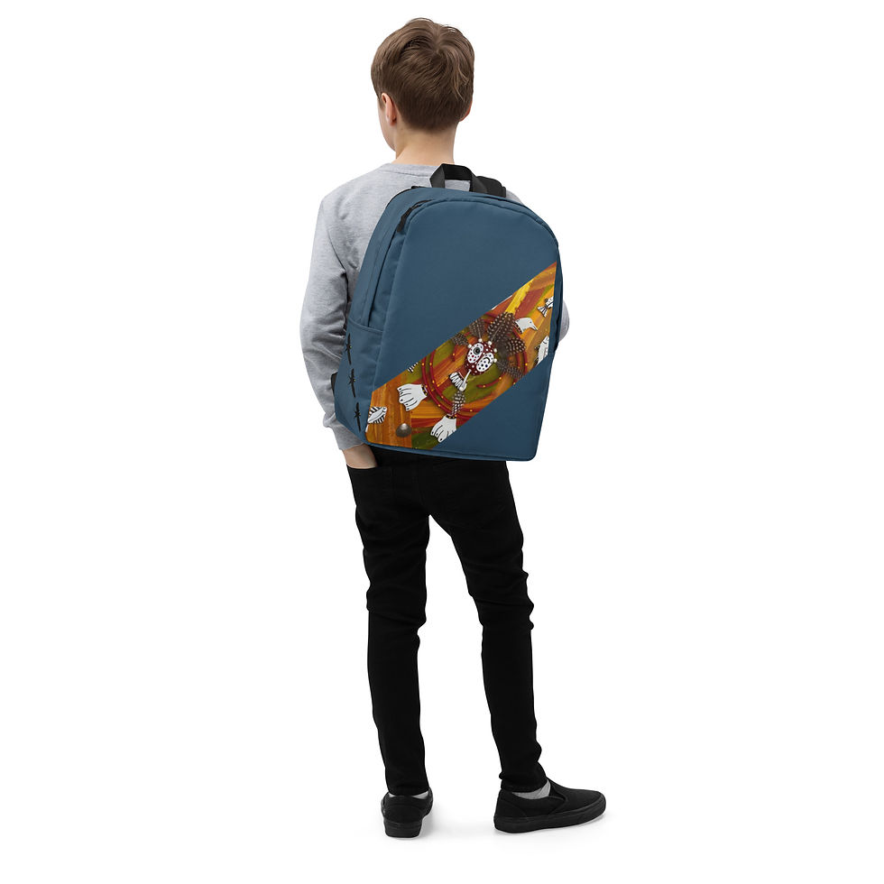 Thumbnail: Ocean Orange Stripe Backpack