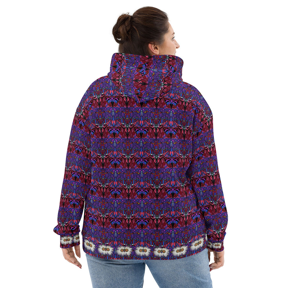 Thumbnail: Purple Fans Pullover Hoodie