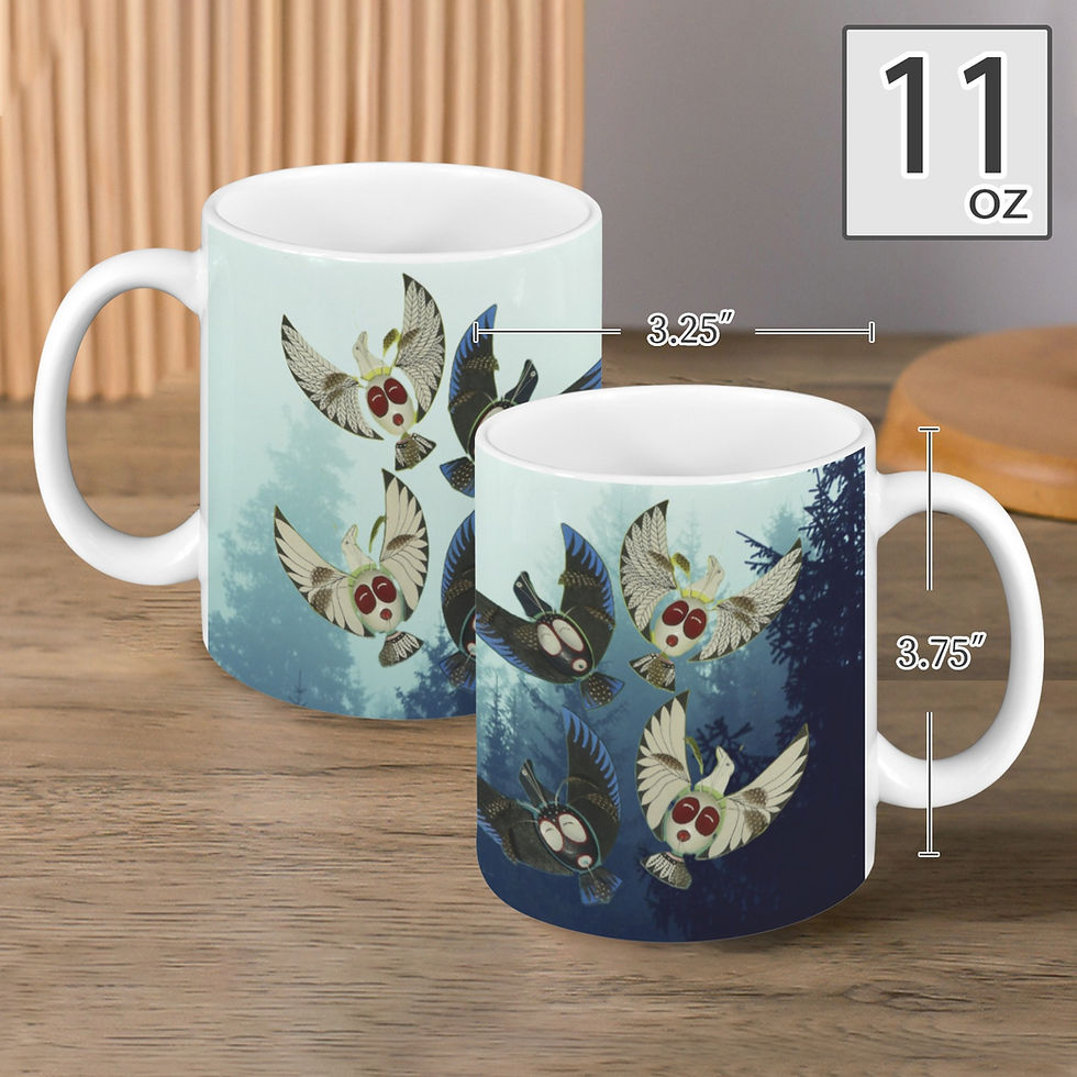 Raven Pair Custom Mug 11oz
