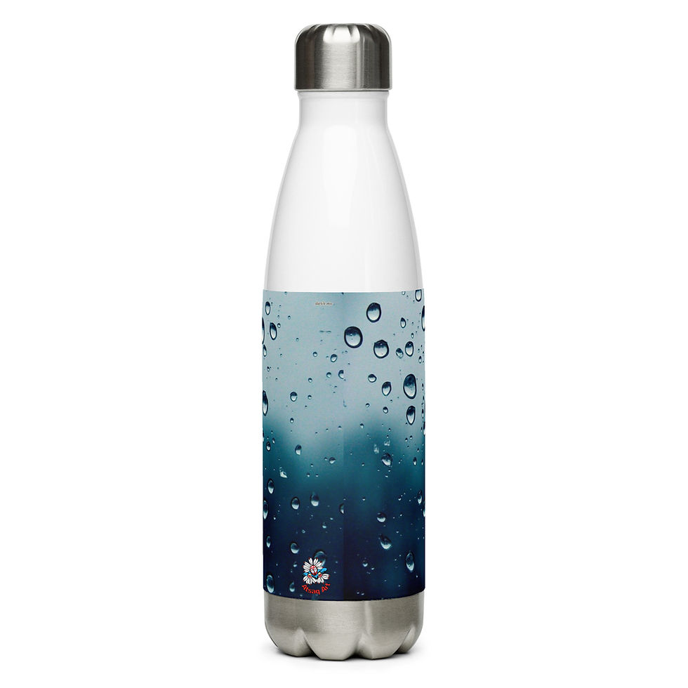 Thumbnail: Water Drops Stainless Steel Water Bottle