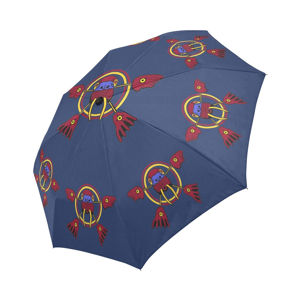 Walrus Face Auto-Foldable Umbrella