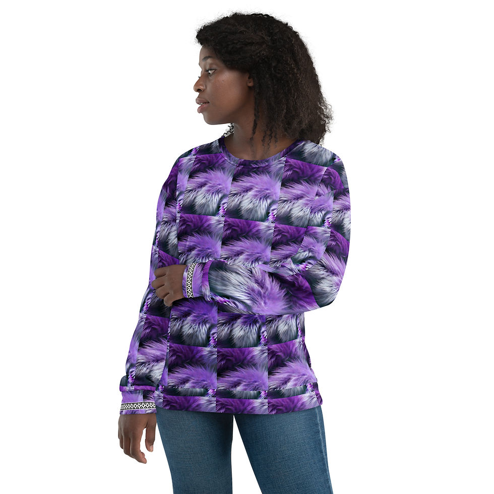 Thumbnail: Purple Ruff Unisex Sweatshirt