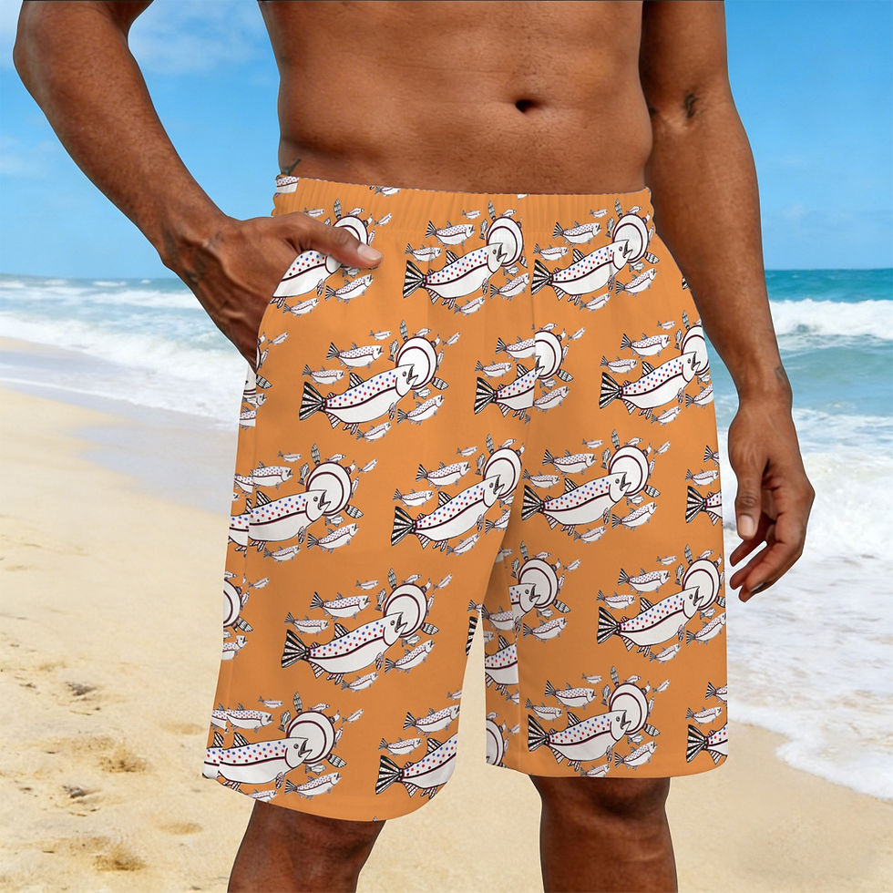 Calling All Salmon Orange Shorts