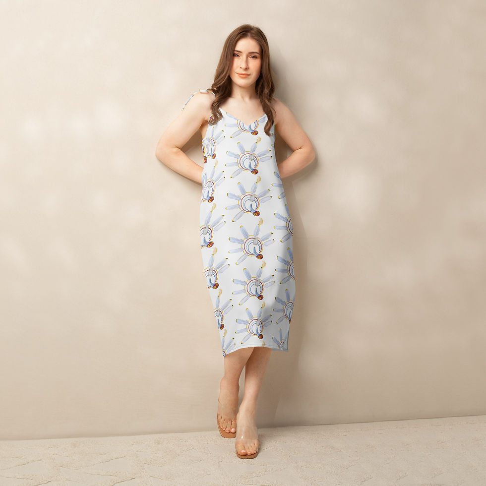 Whisper White Tie-strap Midi Dress