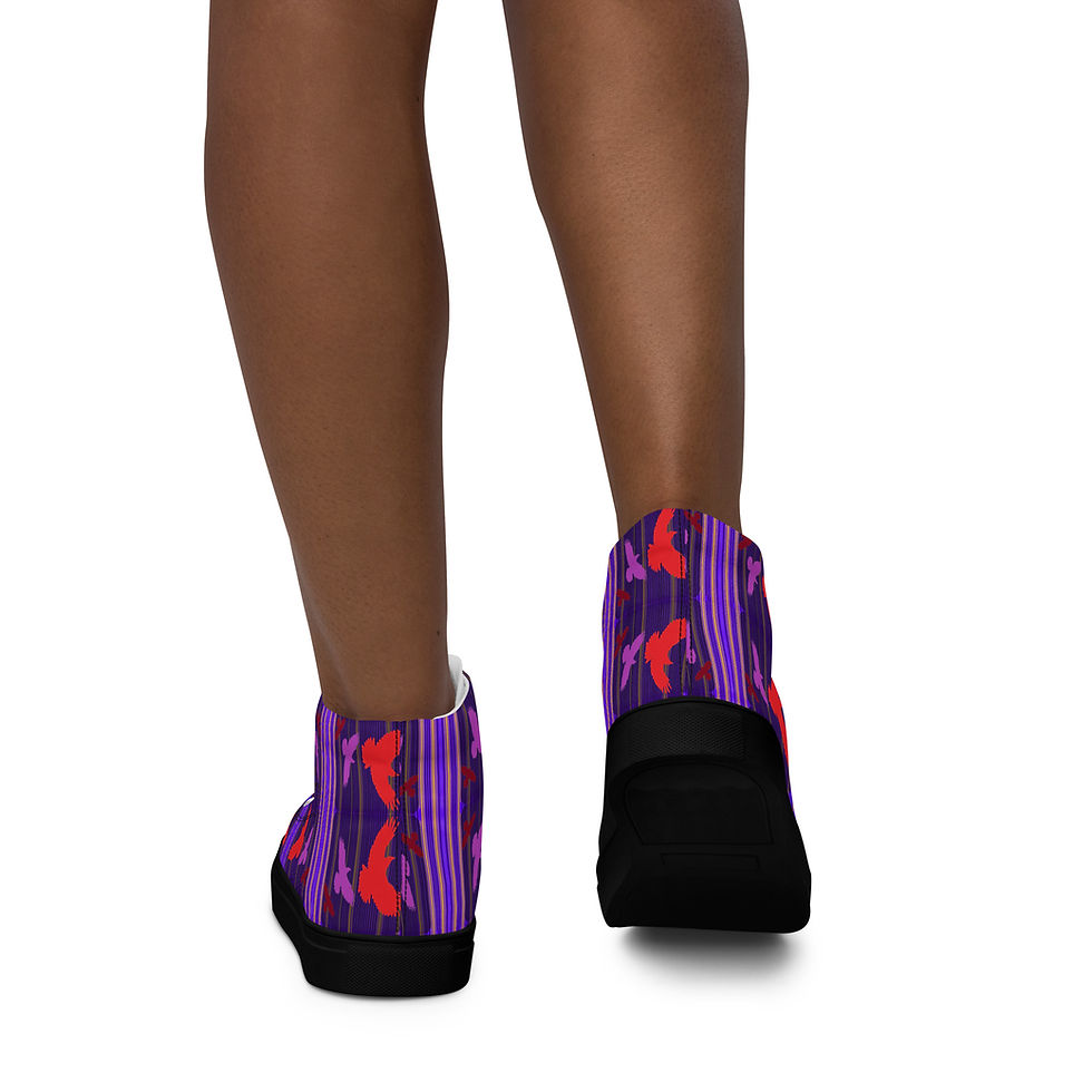 Thumbnail: Women's High Top Canvas Shoes