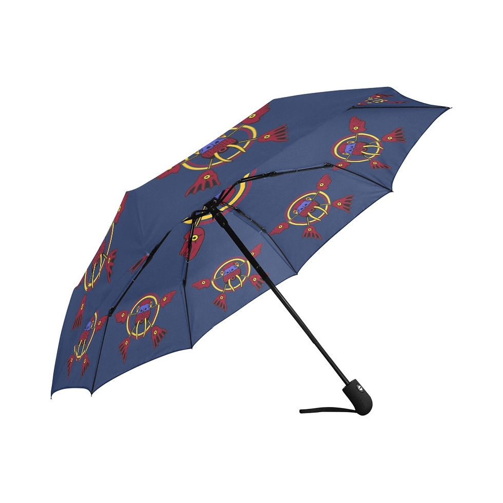 Walrus Face Auto-Foldable Umbrella