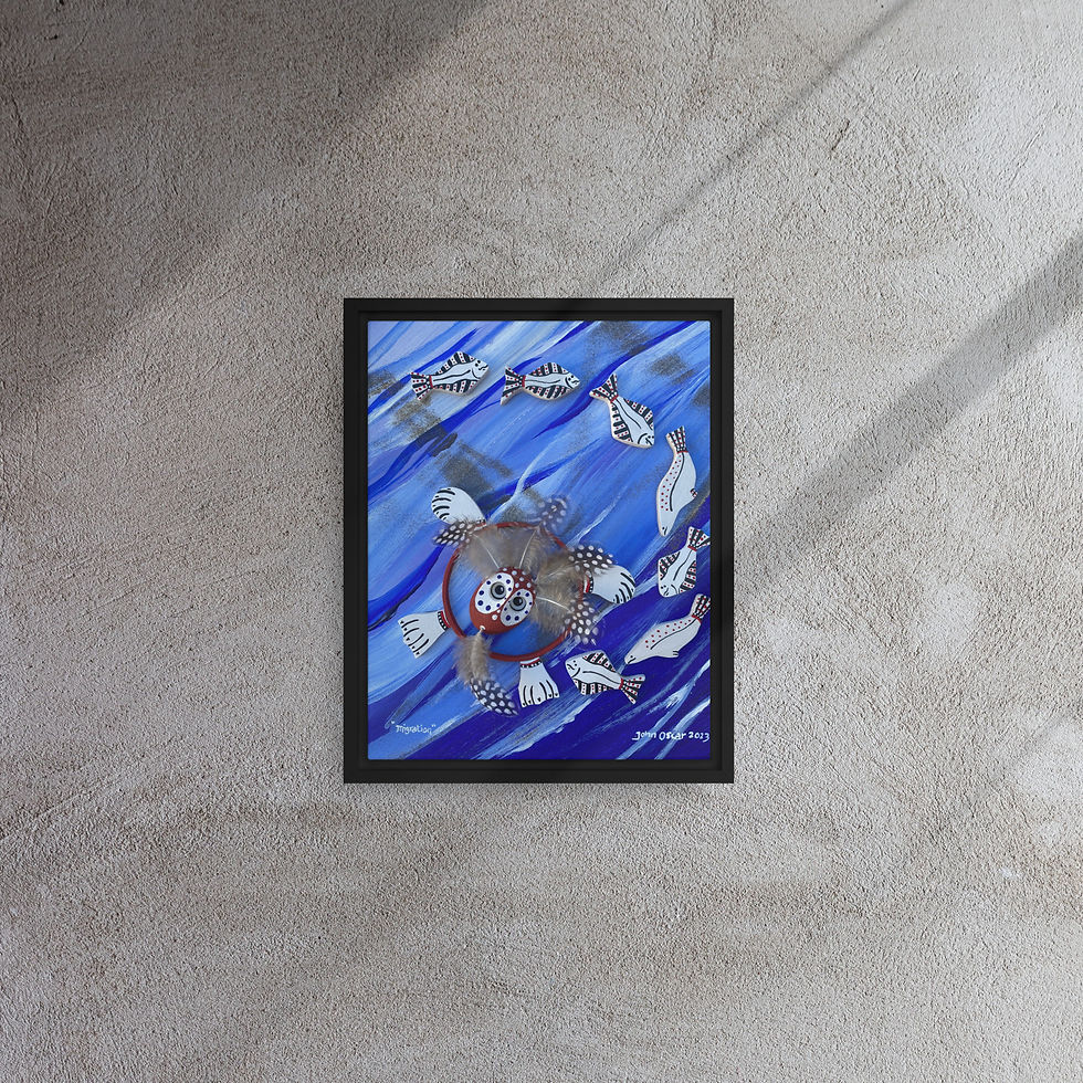 Thumbnail: Migration Framed Canvas Print