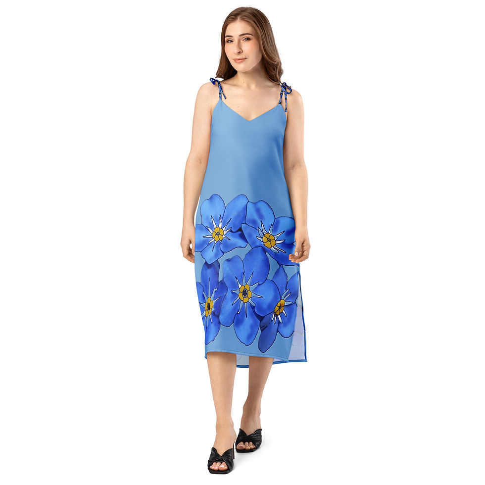 Thumbnail: Jordy Blue Tie-strap Midi Dress