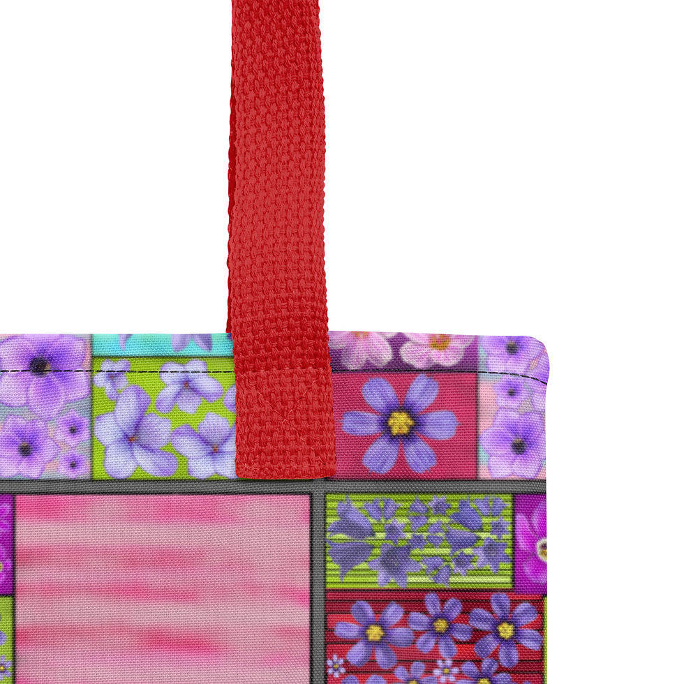 Thumbnail: Quilted Pattern Tote Bag