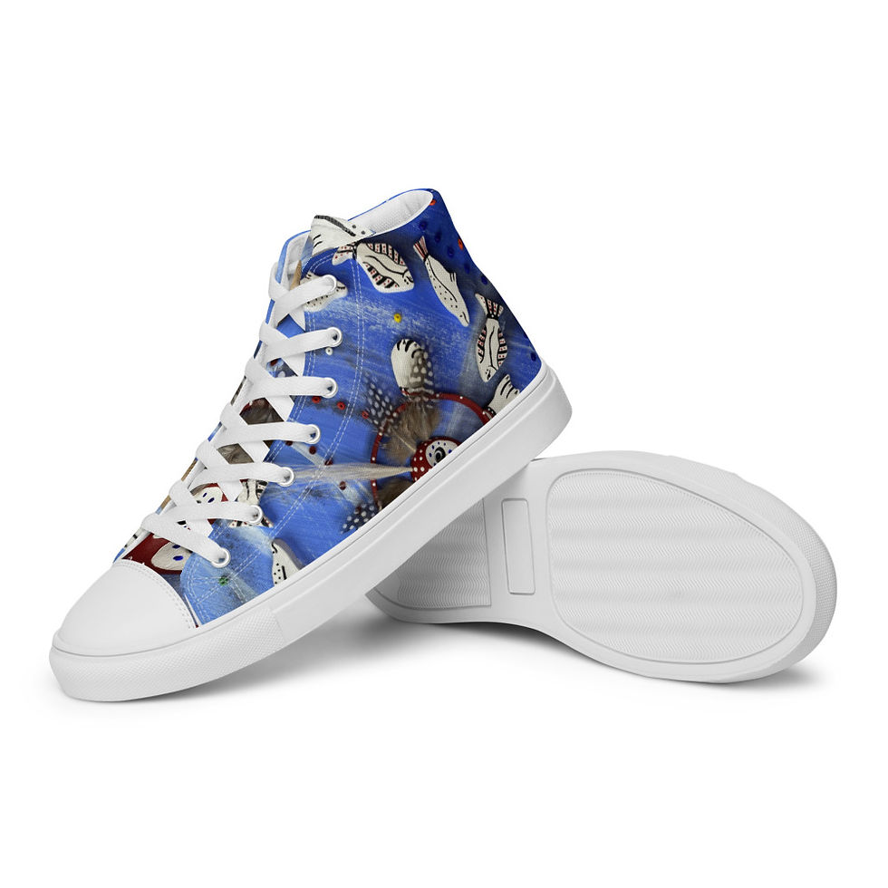 Thumbnail: Men's Migration Blue Canvas Shoes