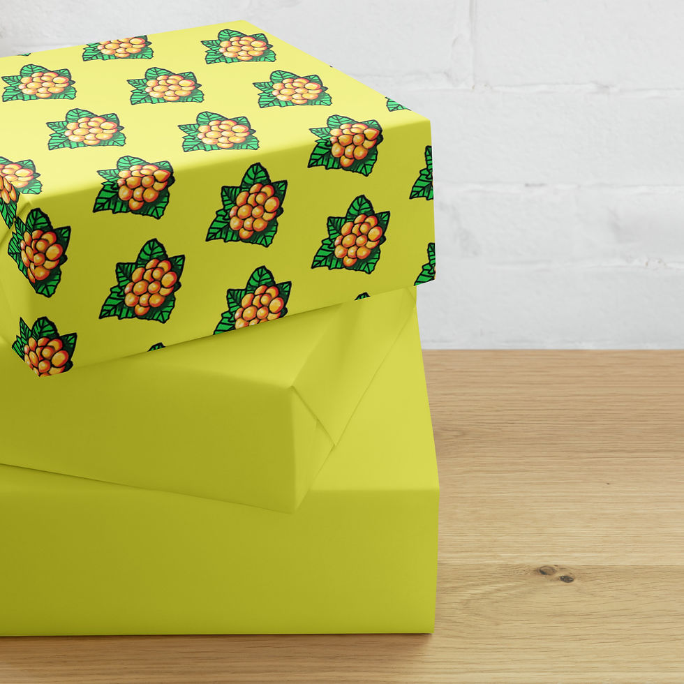 Thumbnail: Salmonberry Wrapping Paper Sheets  28.75"x19.75" (3 Sheets)