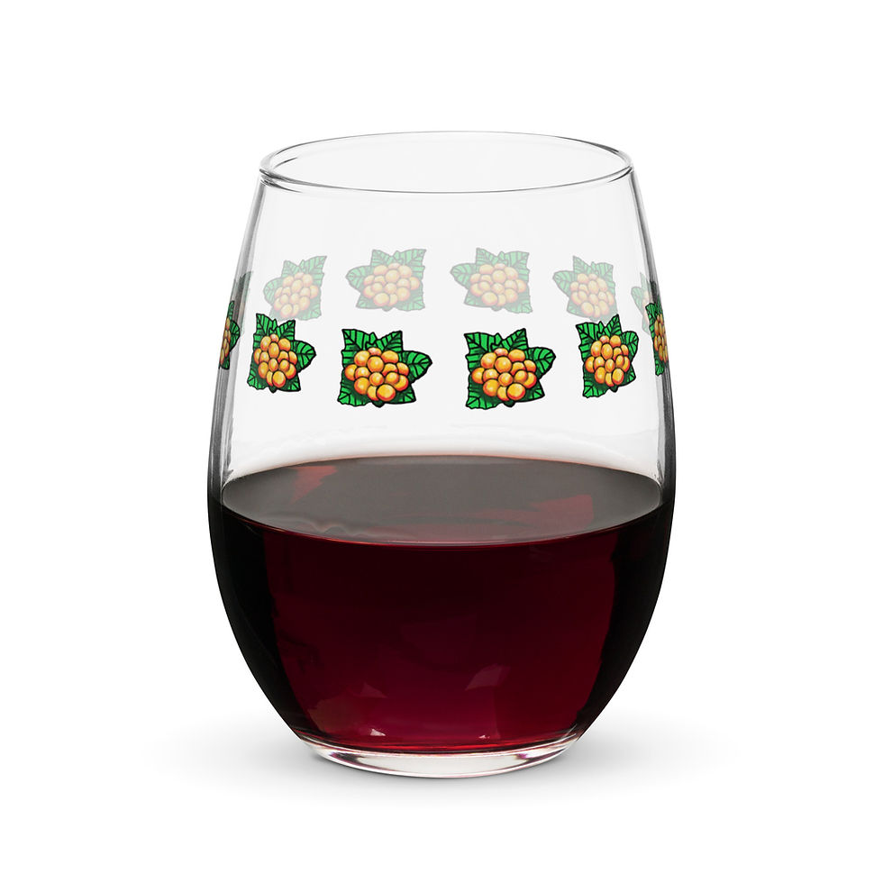 Salmonberry Stemless Glass 15oz.