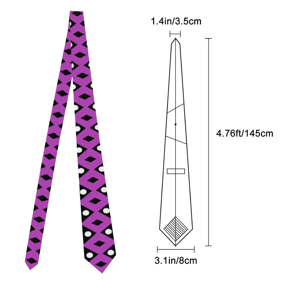 Thumbnail: Native Pattern Purple Necktie