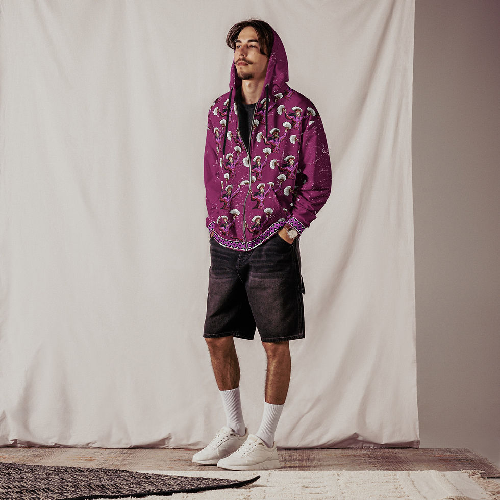 Thumbnail: Dancing Girl Zip Hoodie