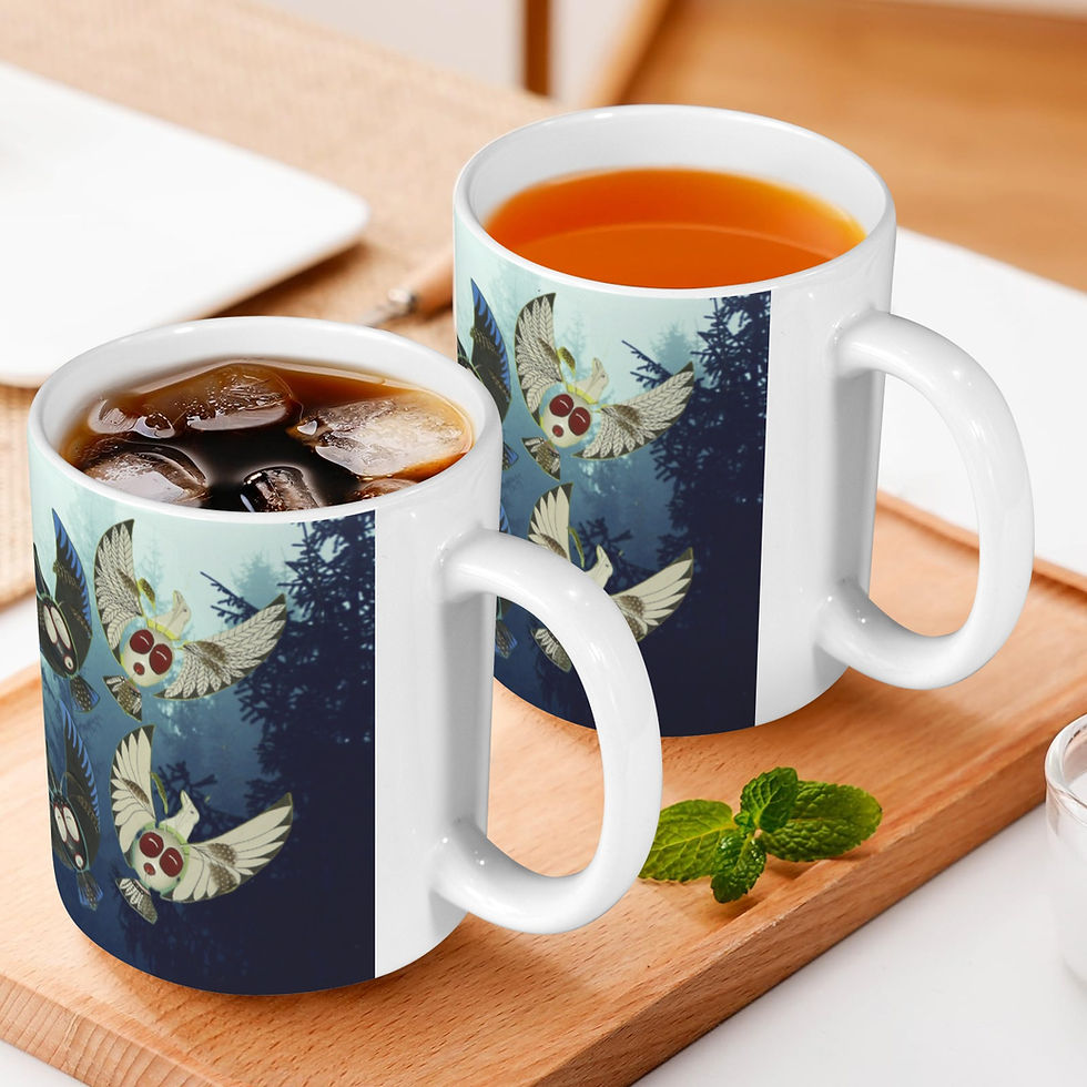 Thumbnail: Raven Pair Custom Mug 11oz