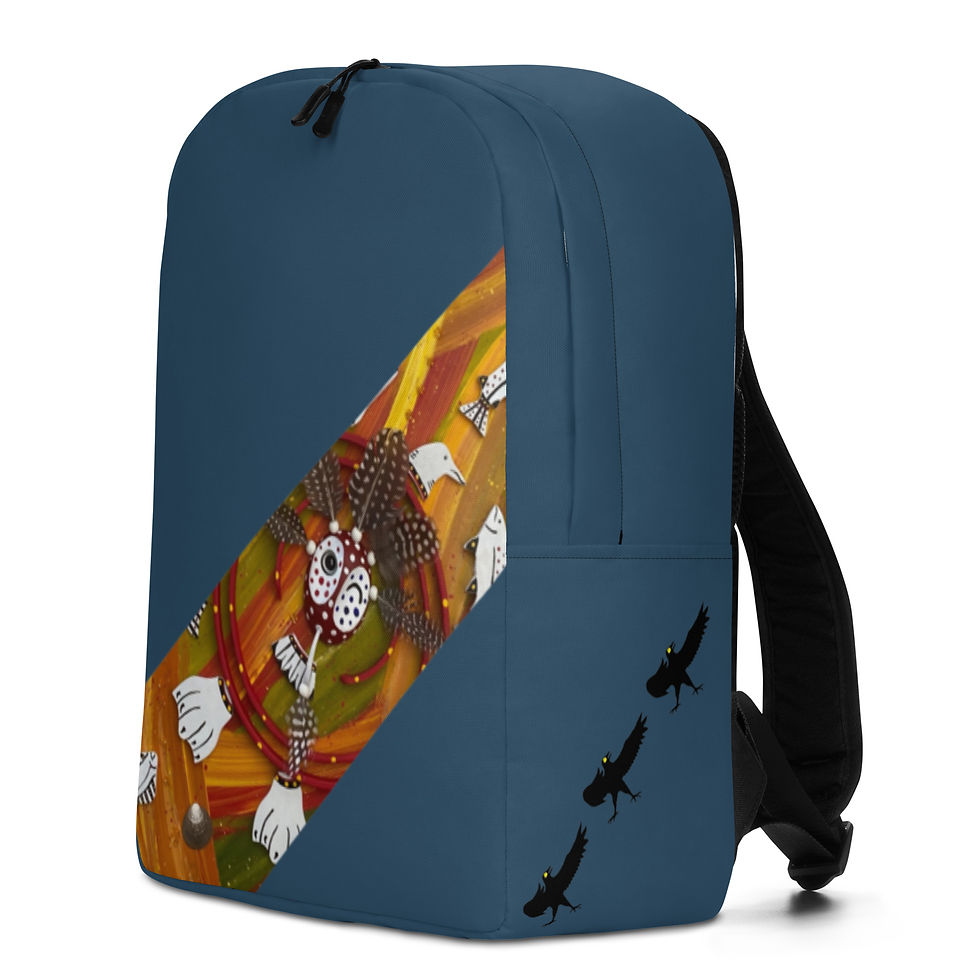 Thumbnail: Ocean Orange Stripe Backpack