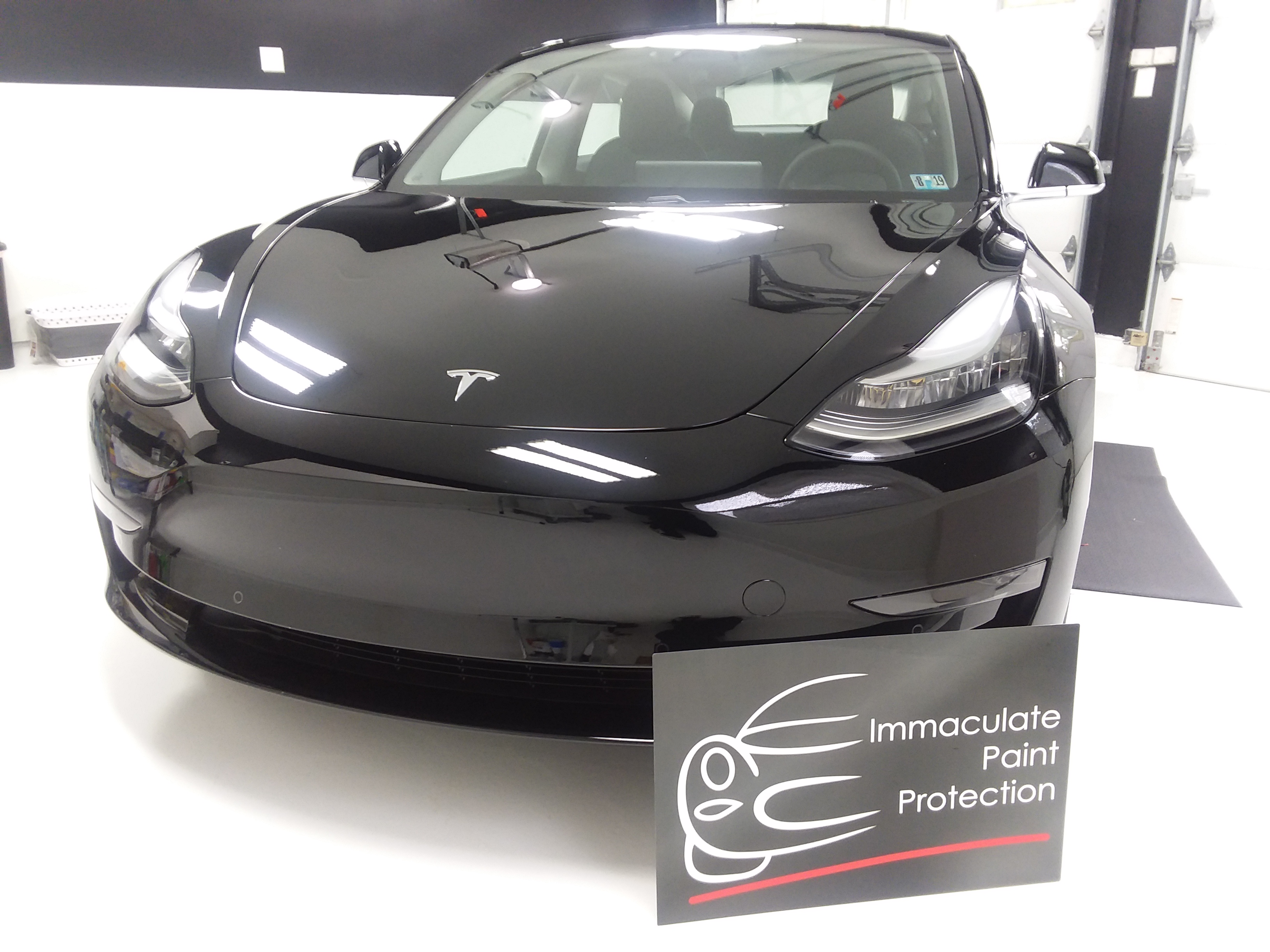Black Tesla Model 3 Clear Bra 3M PPF