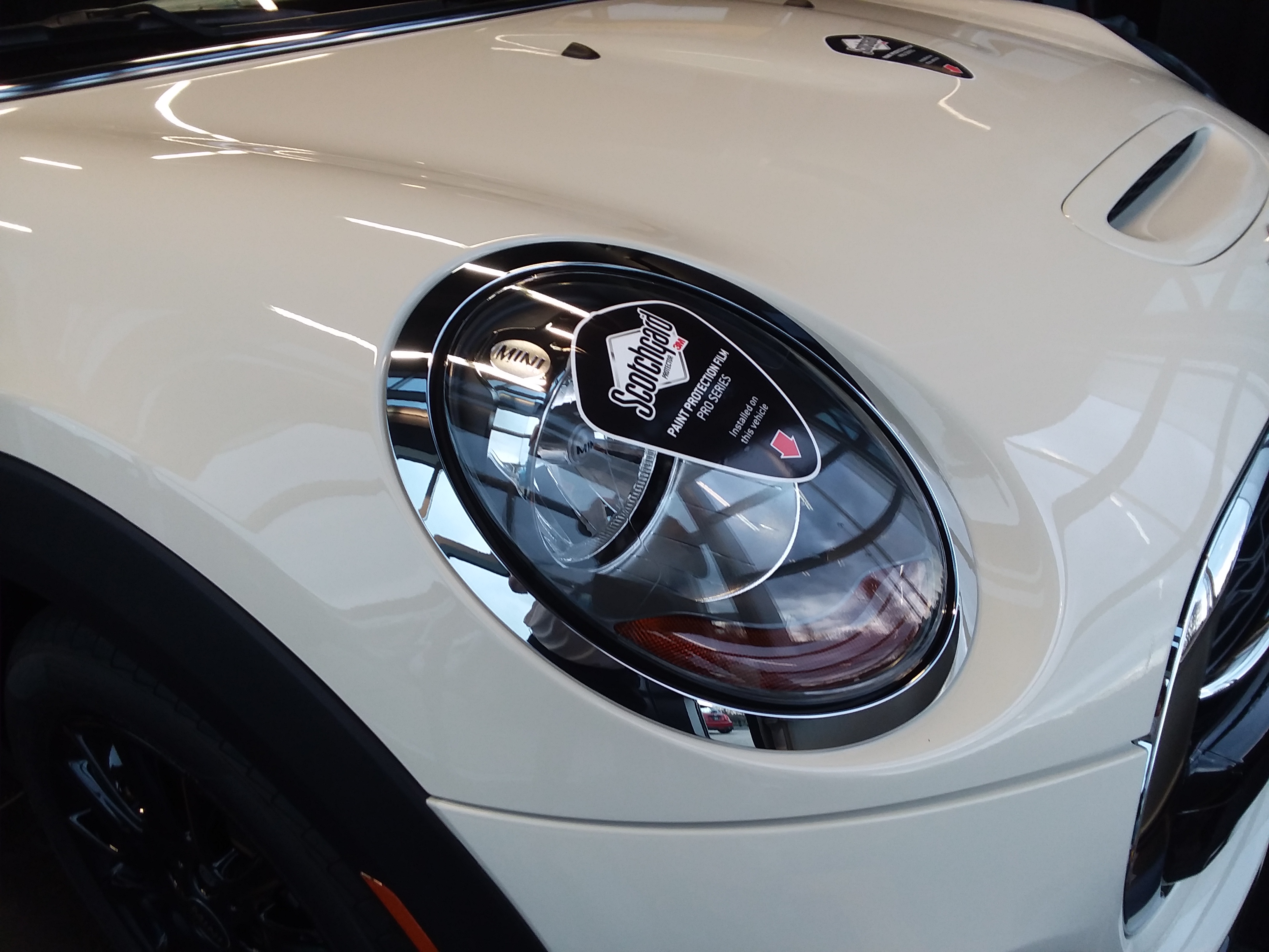 Mini Hardtop S Headlight Protected