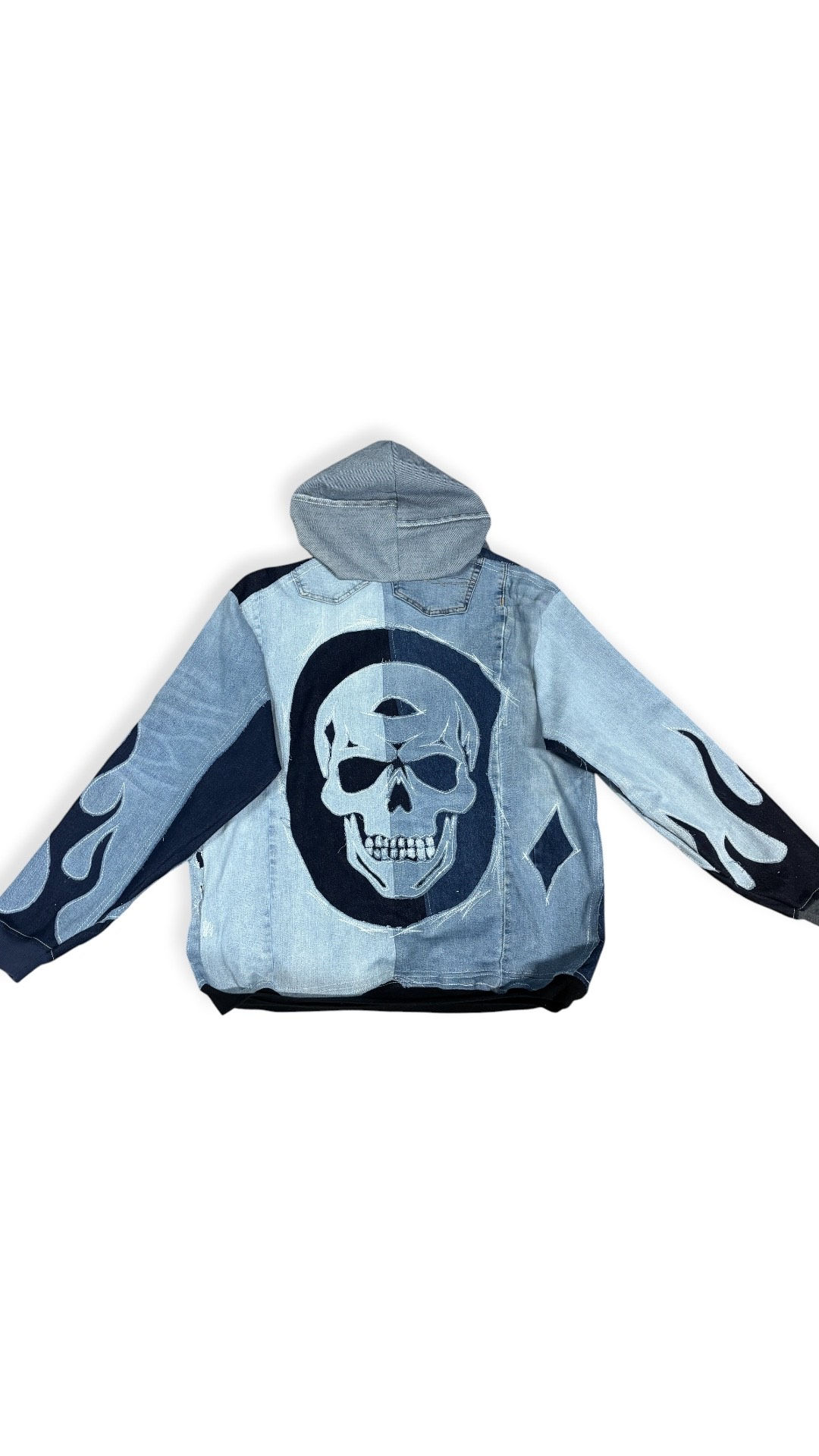 Denim Skull Hoodie