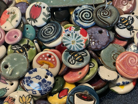 Unique Handcrafted Ceramic Stitch Markers and Progress Keepers