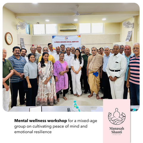 Mental wellness workshop for a mixed-age group on cultivating peace of mind and emotional resilience