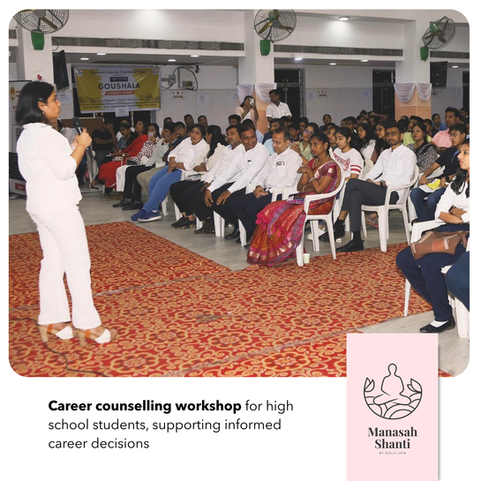 Career counselling workshop for high school students, supporting informed career decisions