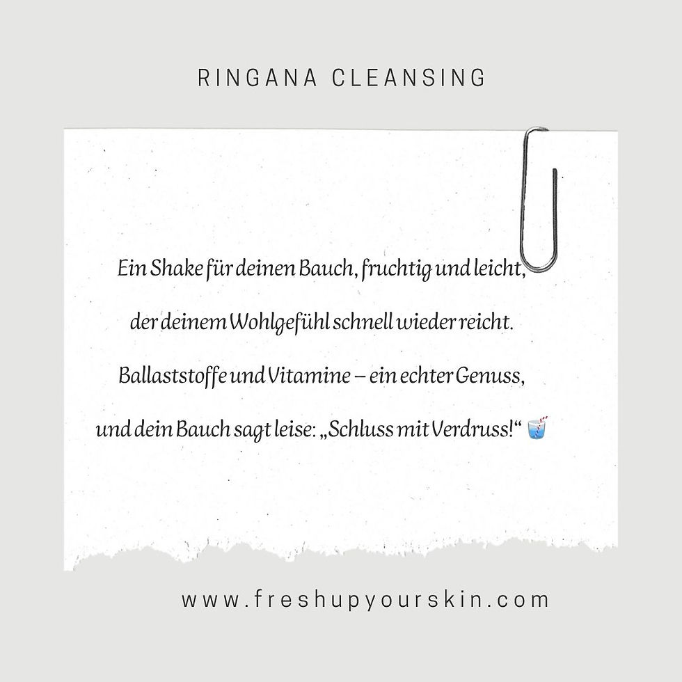 RINGANA cleansing