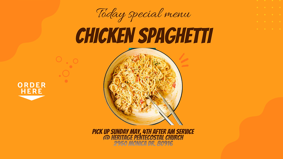 Chicken Spaghetti Fundraiser