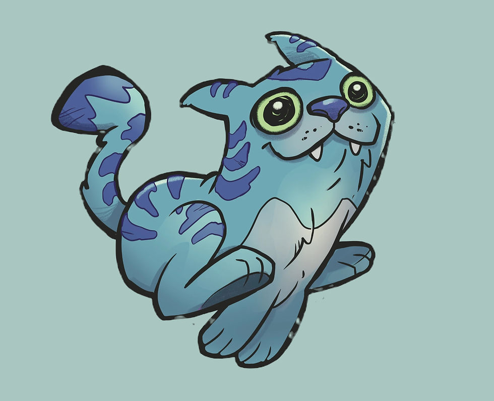Frankie, hand-drawn character illustration from the Grump-O-Verse™ by poopbird.
