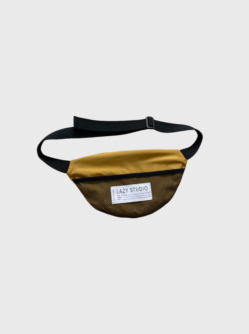 Miniatura: Żółta nerka z napisem na tle. Modna codzienna torba na ramię.