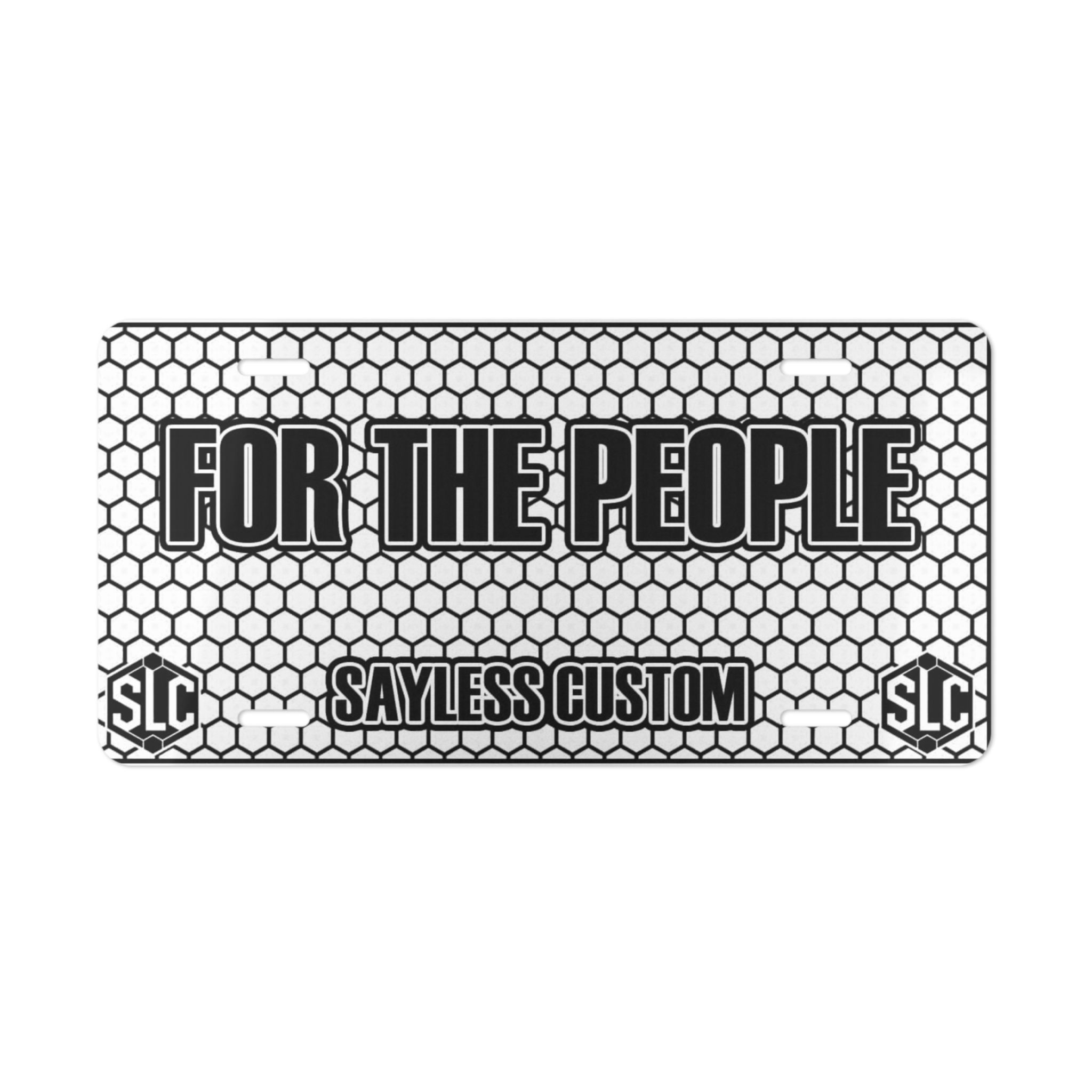 Customizable Vanity Plate for Car Enthusiasts | For The People Design