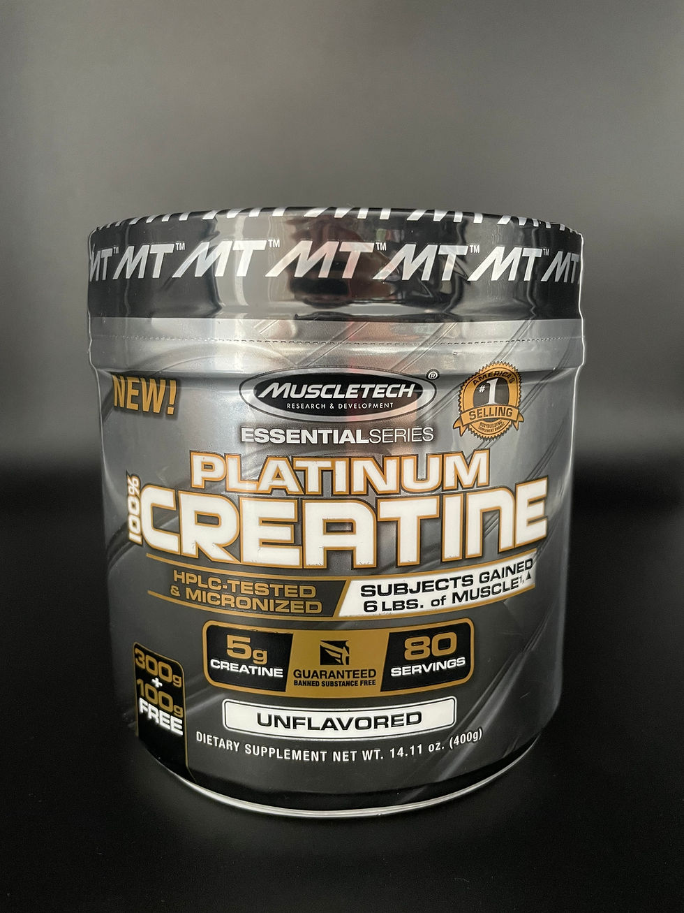 MuscleTech Platinum 100% Creatine | 80 Servcios 