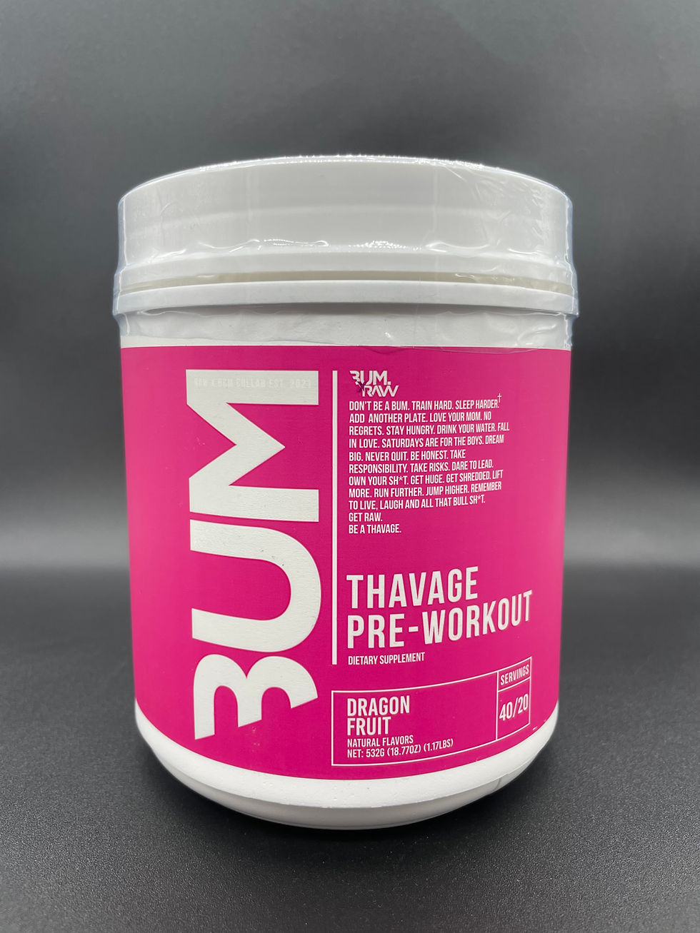 Miniatura: Raw Nutrition Cbum Thavage Pre-Workout | 40 Servcios 