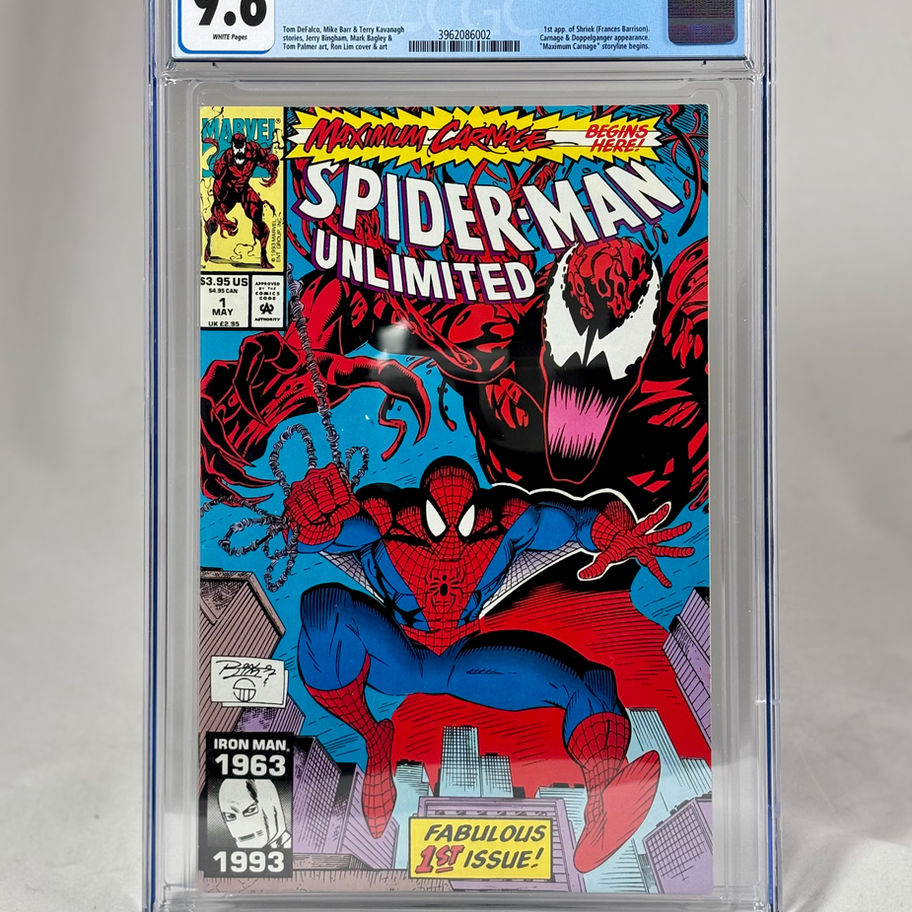 Spider-Man Unlimited #1 CGC 9.6 Marvel 1st app appearance Shriek venom carnage