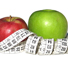 Apples with Measuring Tape