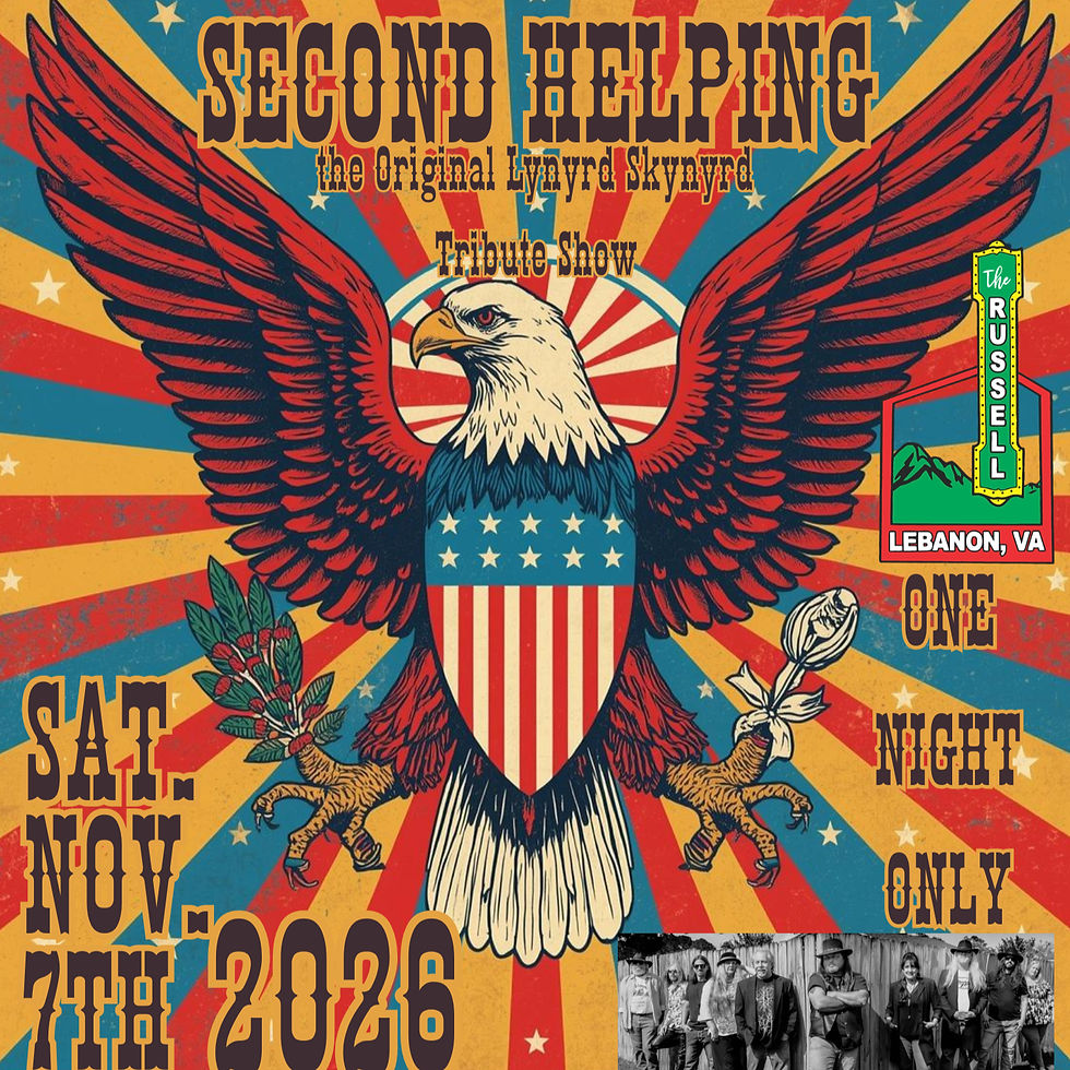 SECOND HELPING - The Original Tribute to Lynyrd Skynyrd 7:00pm $25