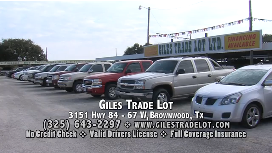 Giles Trade Lot, LTD Used Car Dealership Brownwood, TX