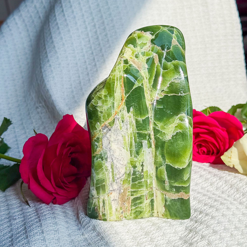 Thumbnail: Large Premium Green Tremolite Freeform – Polished Healing Crystal